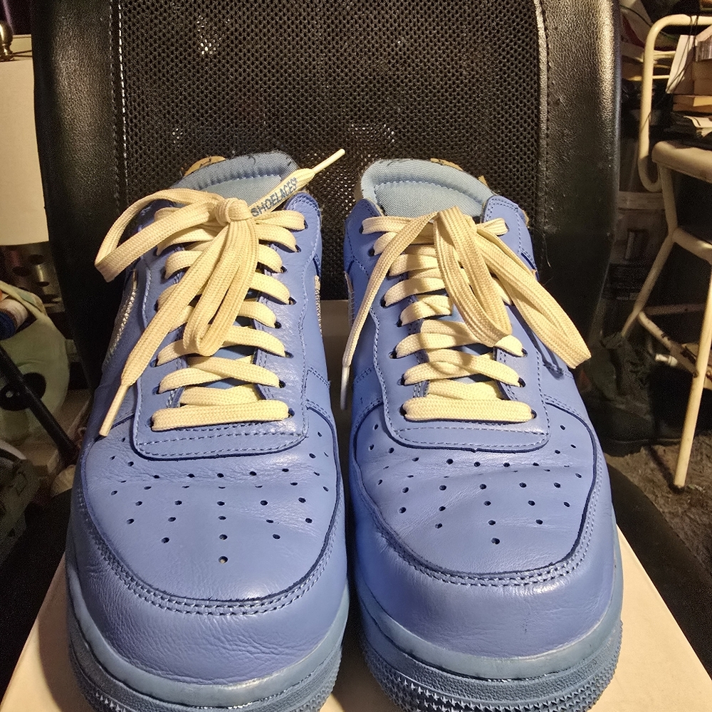 Used Air force One Sky Blue Virgils size 9.5 Mens